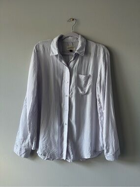 Lavender Stripe Women’s Button-Up Shirt